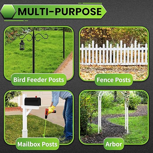 SYITCUN Auger Drill Bit for Planting - 2" X 32" Heavy-Duty Garden Auger Spiral Drill Bit - Bulb Planter Tool & Auger Post Hole Digger - 3/8" Hex Drive Drill