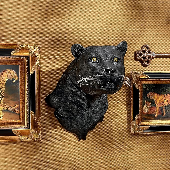 Design Toscano Shadow Predator Black Panther Wall Sculpture