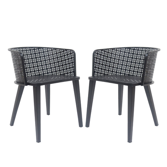 Milan Outdoor Dining Chair Set of 2