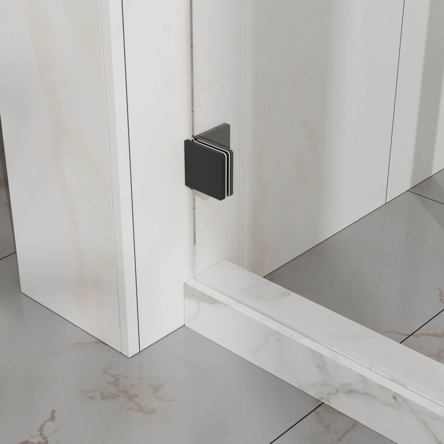 Frameless Tub Sliding Shower Door With Easy Clean Coating
