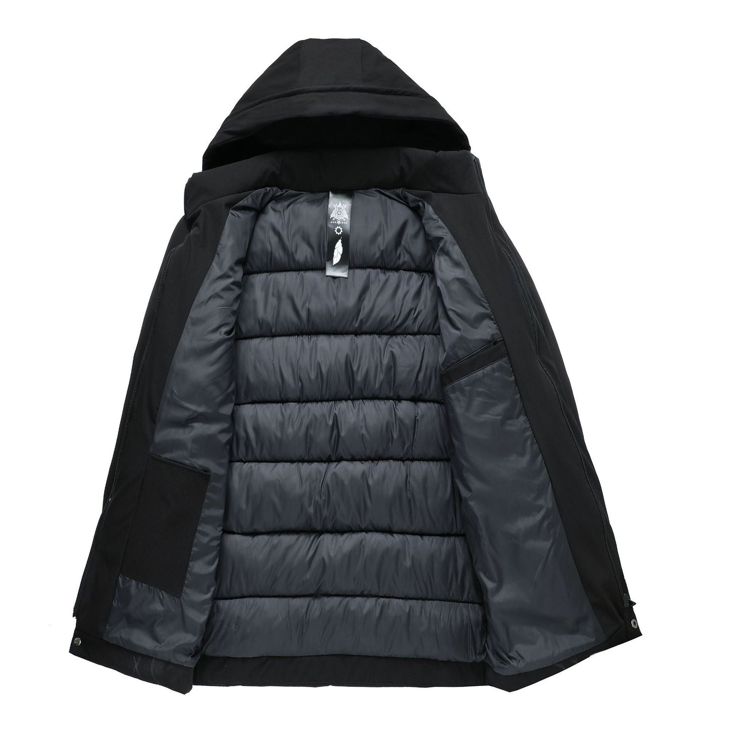 Thickened Mid-length Casual Warm Cotton Men's Jacket