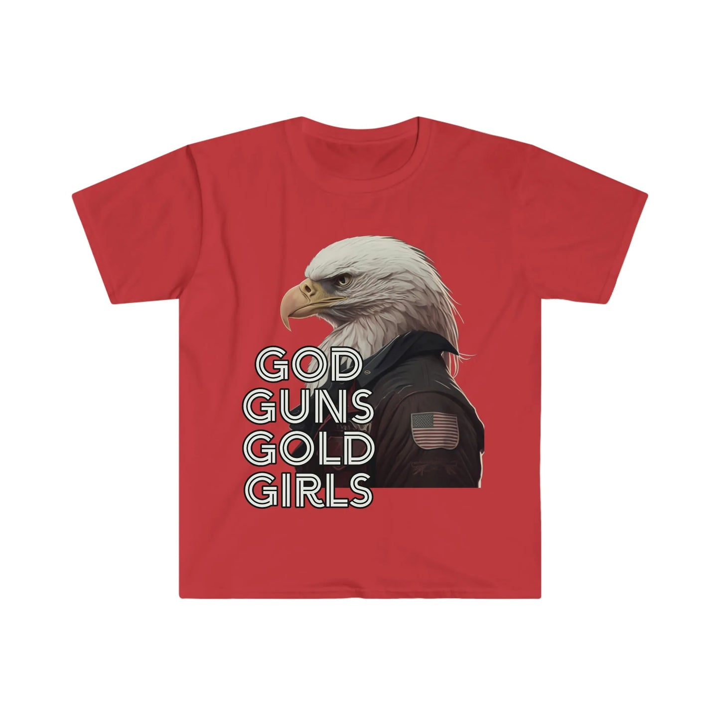 God, Guns, Gold, Girls Bald Eagle Tee