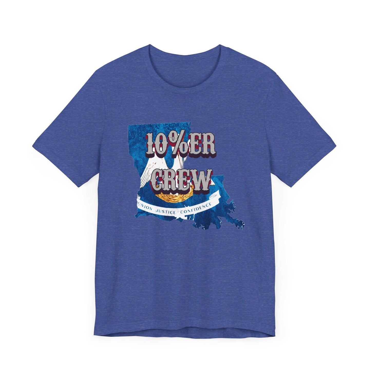 Walton & Johnson: 10%er Crew Louisiana Tee - 4LibertyShop.com