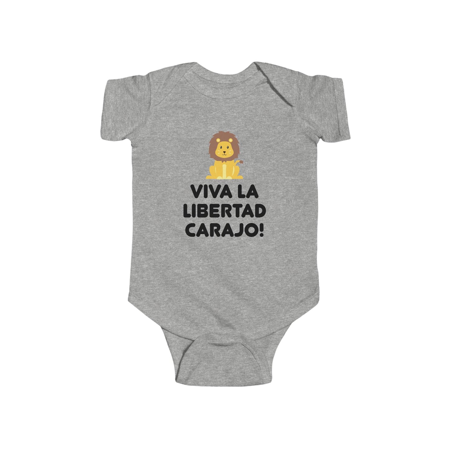 Viva La Libertad Carajo Lion Infant Fine Jersey Onesie