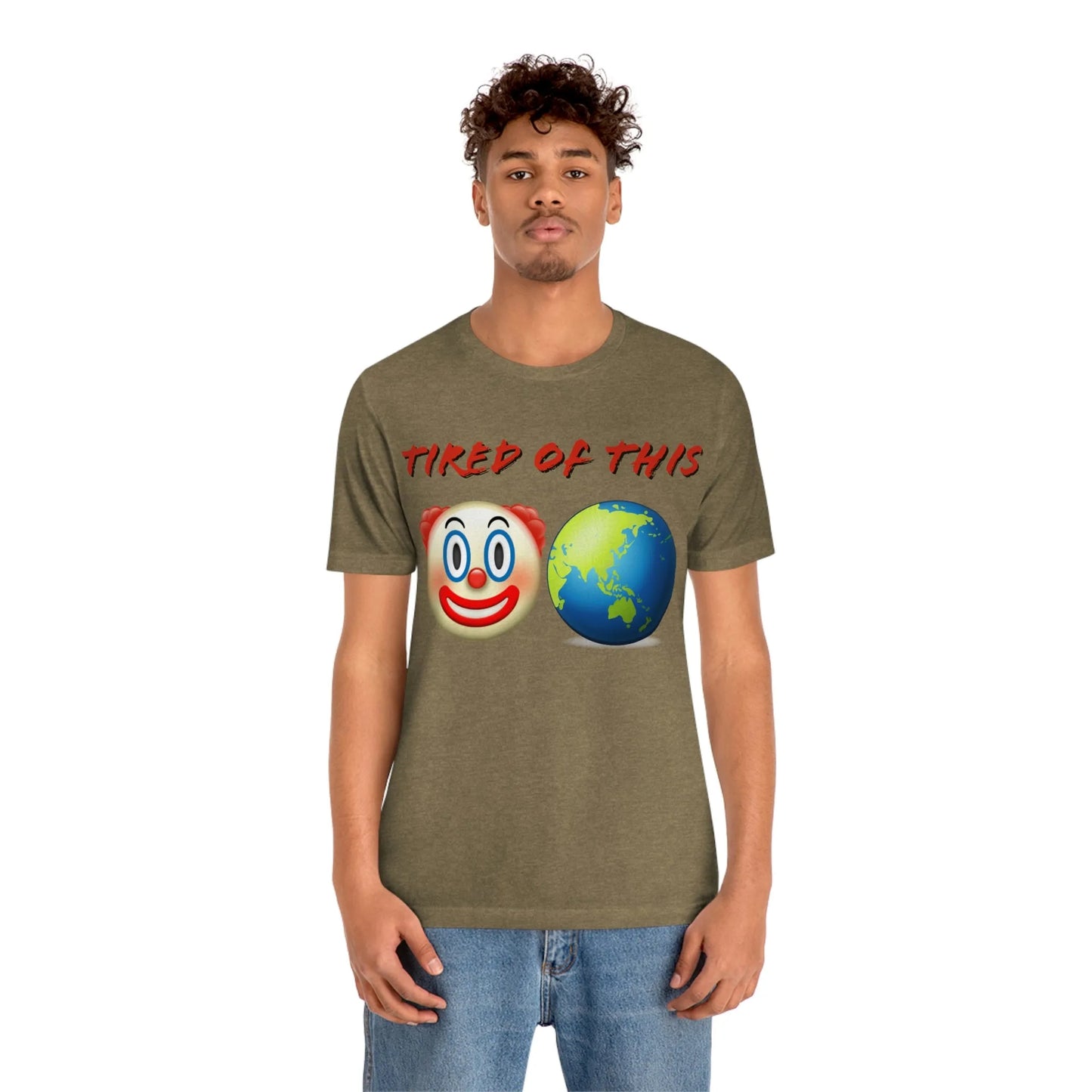 Tired Of This Clown World Emoji T-Shirt