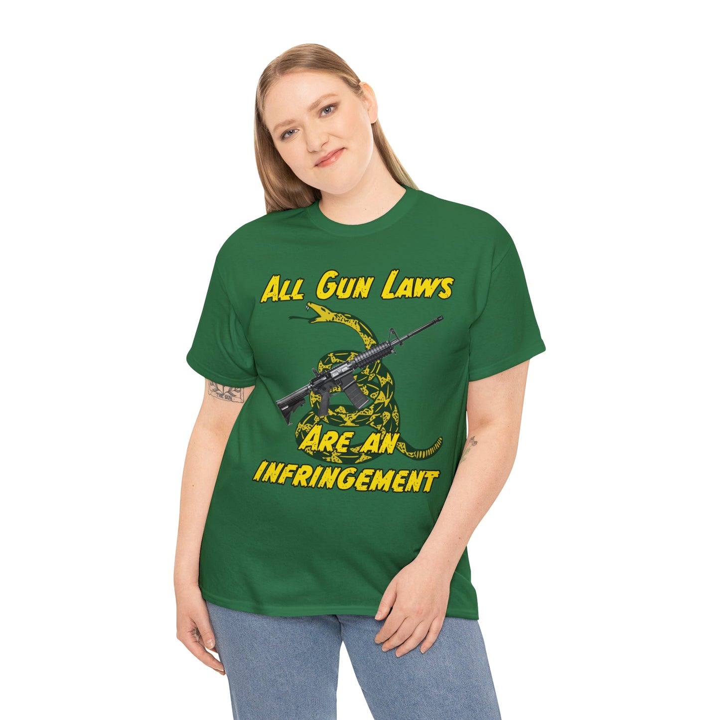 All Gun Laws Are Infringements AR15 Gadsden T-Shirt