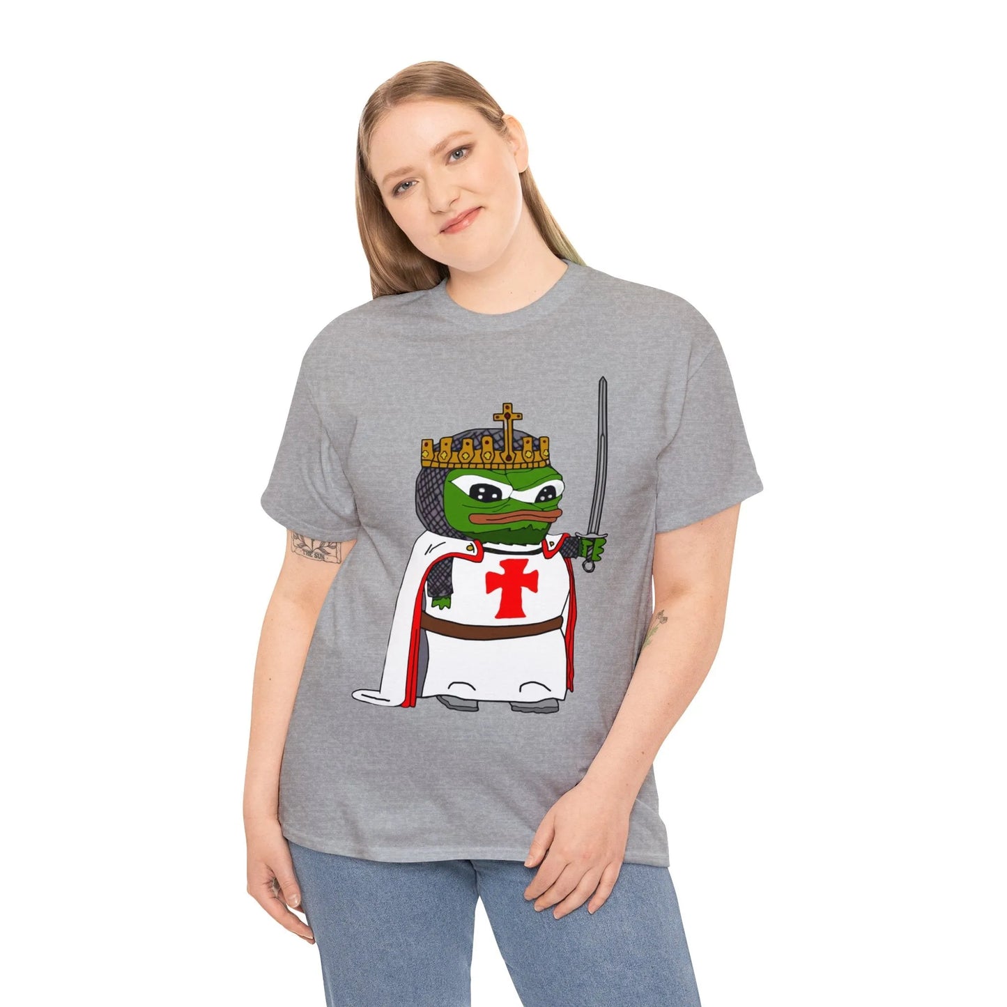 Pepe the Frog Crusader Knight T-Shirt - Deus Vult Meme - 4LibertyShop.com