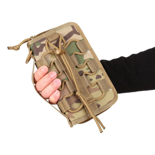 Ma Gaixian's Same Style Xuanwu Tactical Wallet Men's Handbag Outdoor Large Capacity Military Camo Wallet Mobile Case
