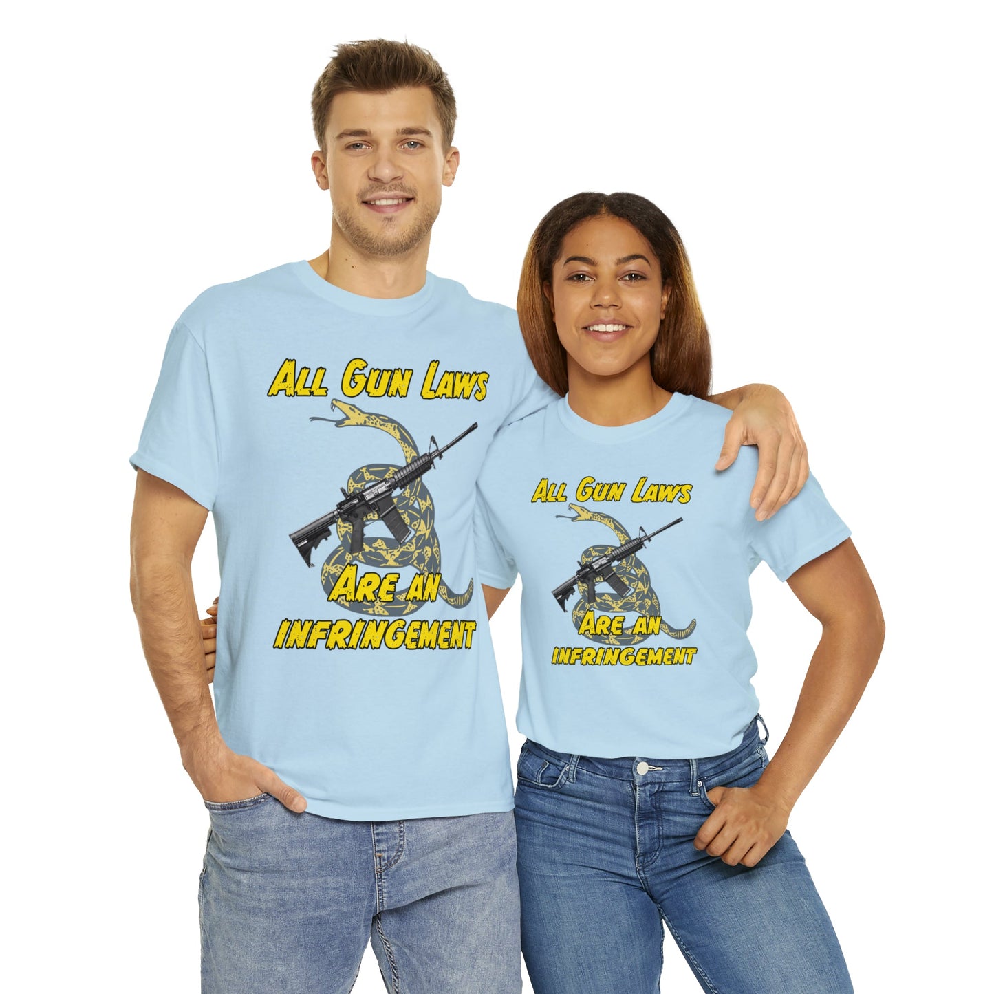 All Gun Laws Are Infringements AR15 Gadsden T-Shirt