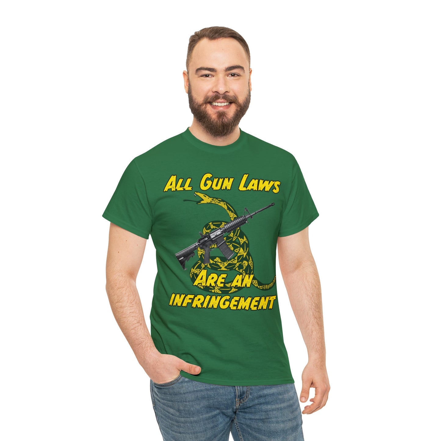 All Gun Laws Are Infringements AR15 Gadsden T-Shirt