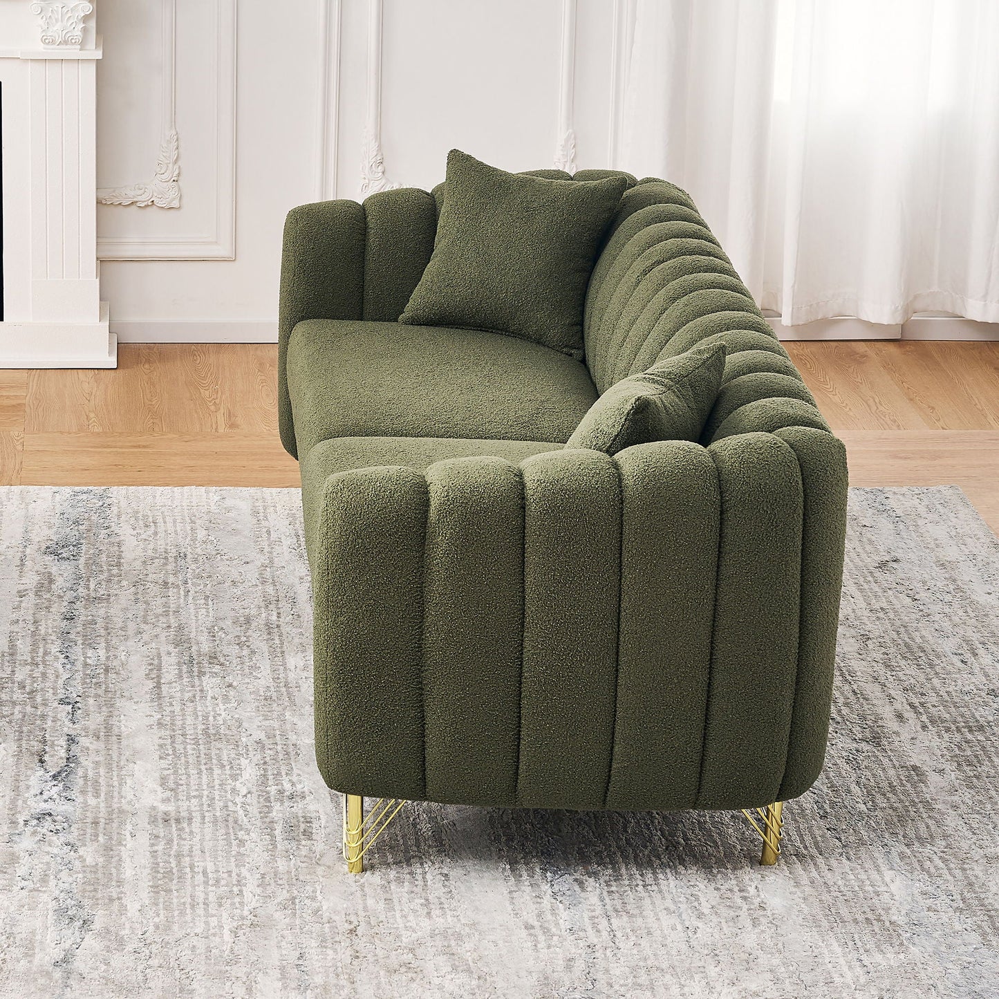 Tufted Oversized Sofa For Living Spaces
