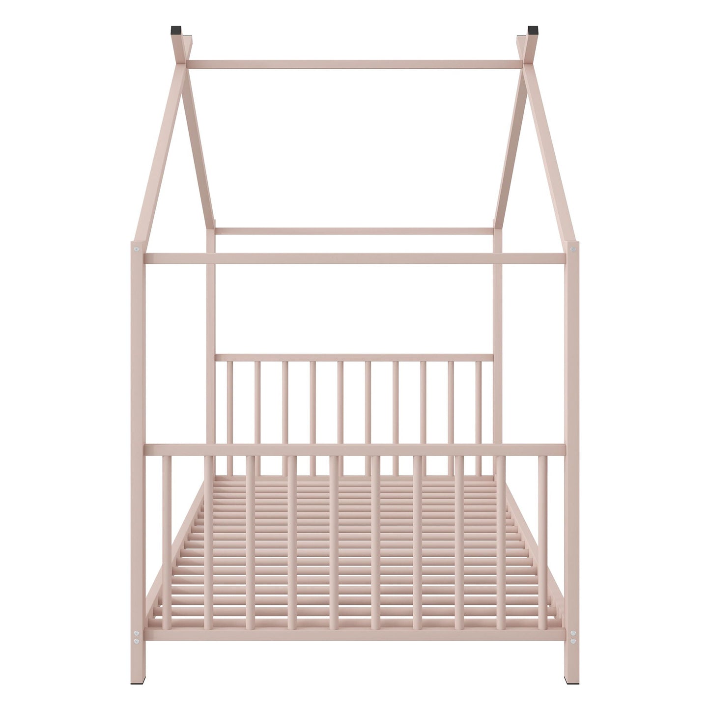 Metal House Platform Bed With Modern Design And Durable Frame