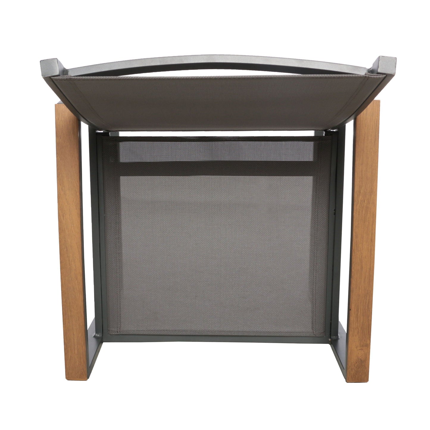 Aresha Metal Outdoor Dining Armchair (Set of 2) - Gray