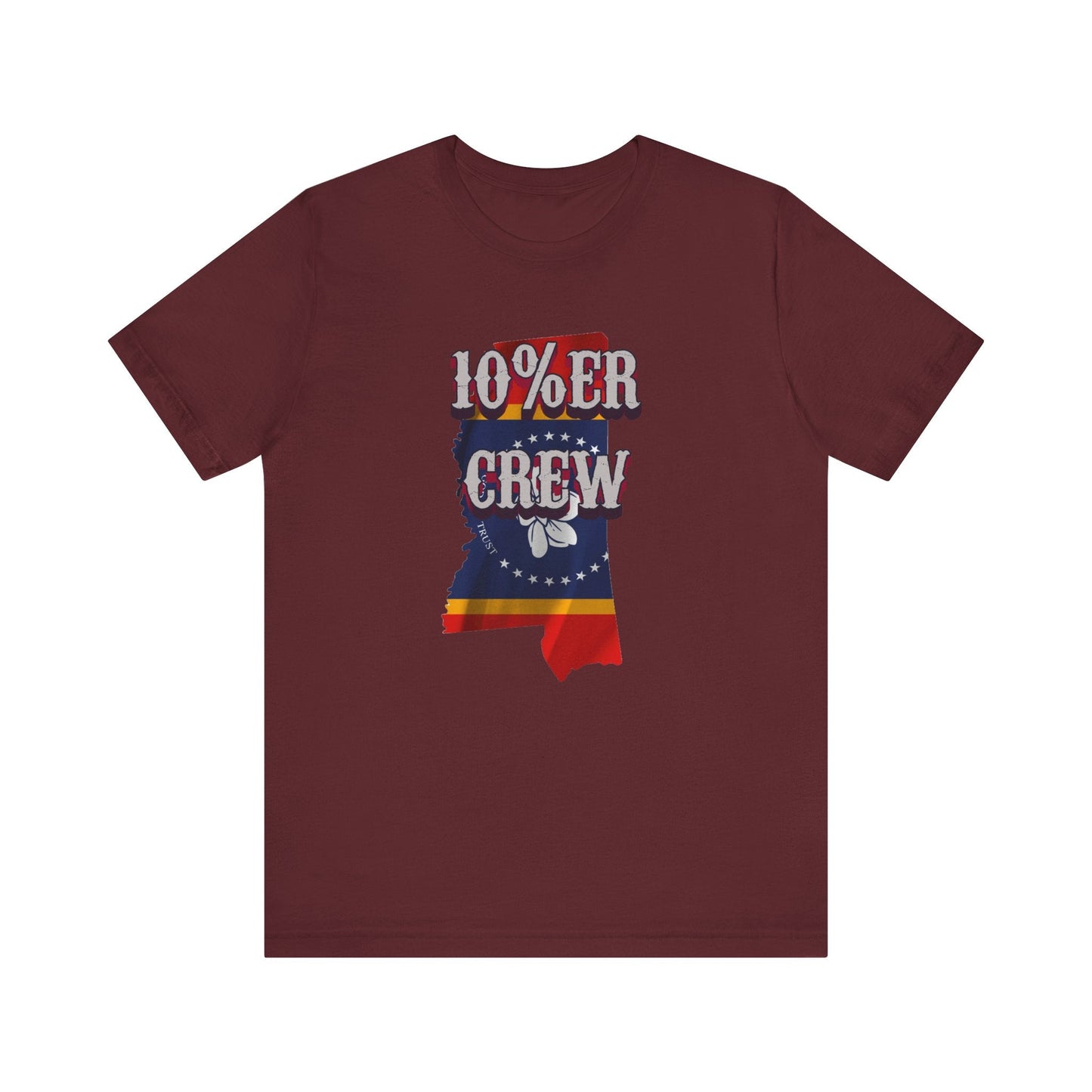Walton & Johnson: 10%er Crew Mississippi Tee - 4LibertyShop.com