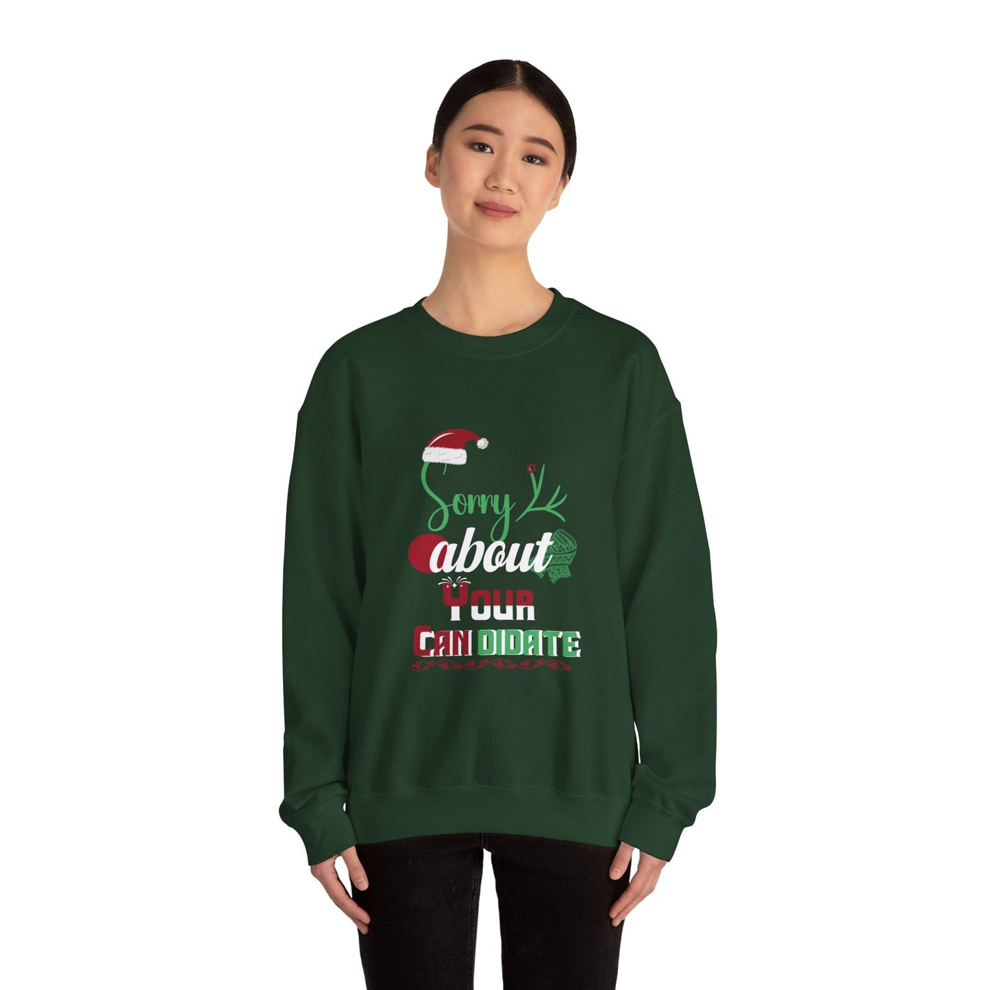 "Sorry About Your Candidate" Christmas Holiday Sweatshirt - 4LibertyShop.com