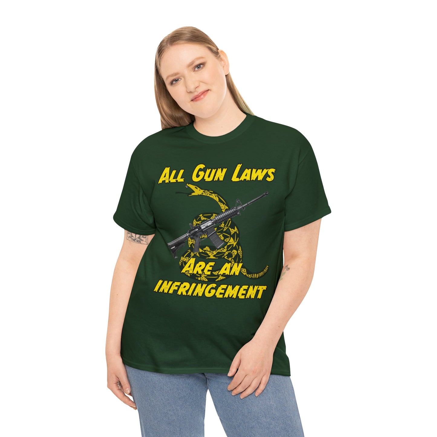 All Gun Laws Are Infringements AR15 Gadsden T-Shirt