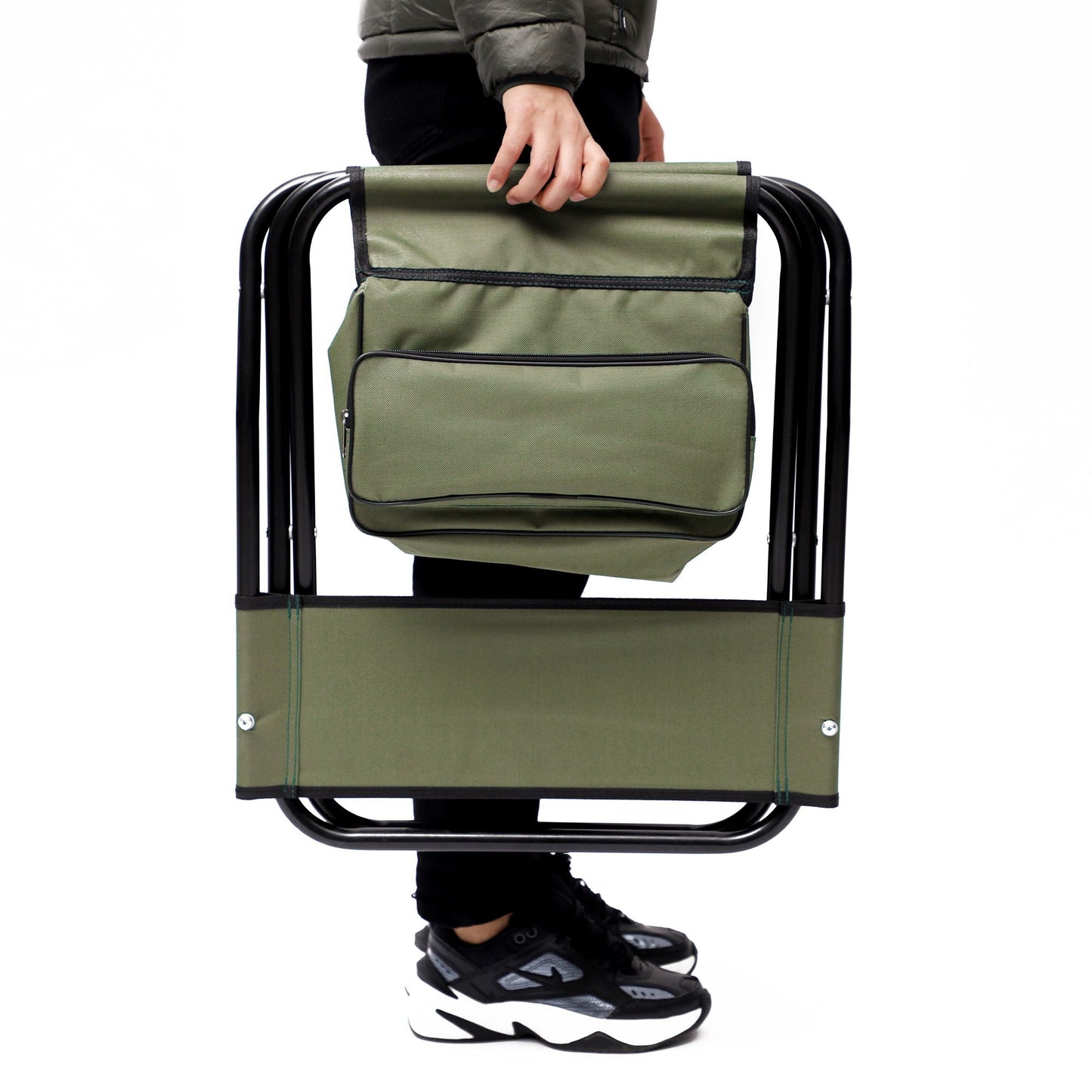 Folding Outdoor Chairs With Storage Bag, Portable Chair For Indoor, Outdoor Camping, Picnics And Fishing