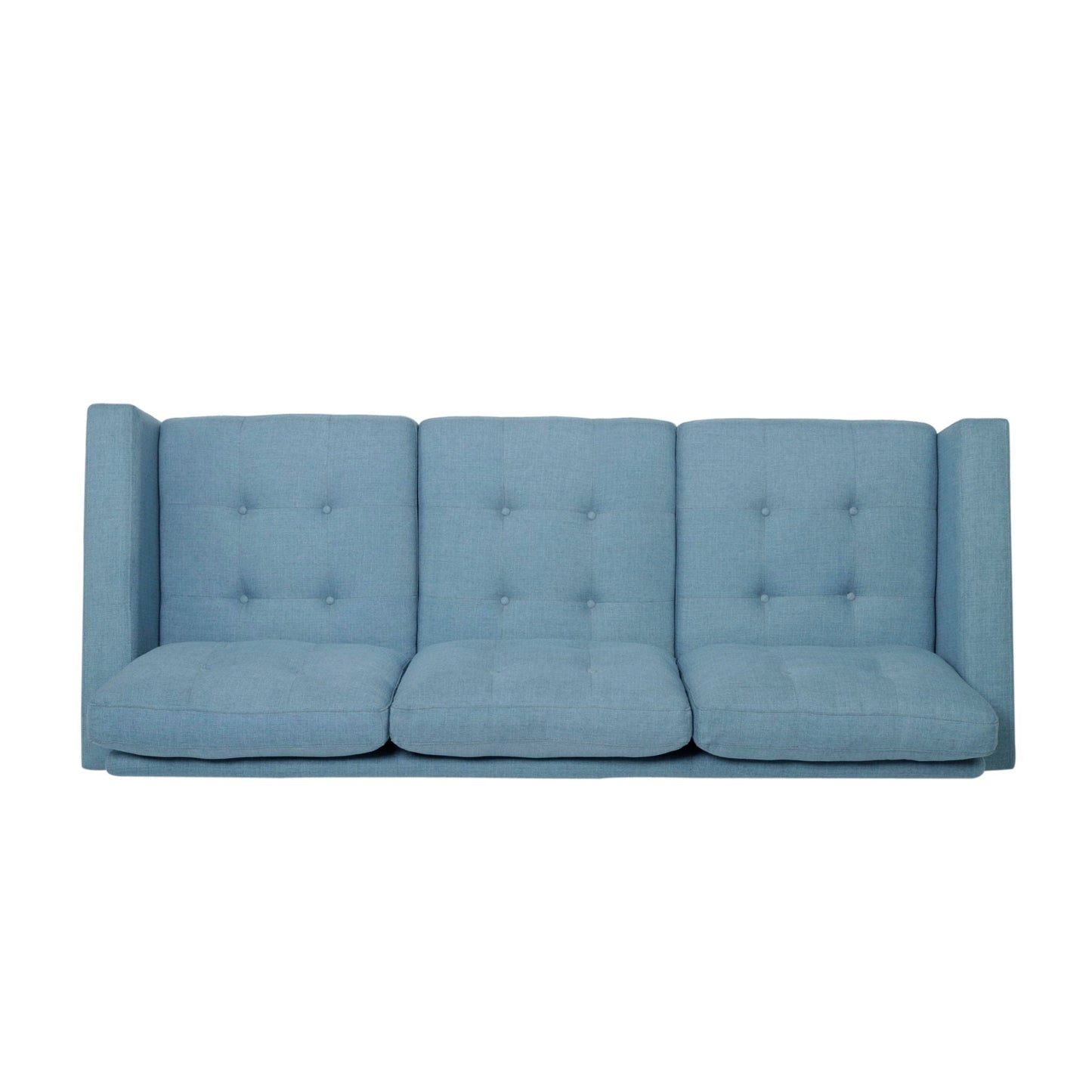 Jenny Contemporary Tufted Fabric 3 Seater Sofa