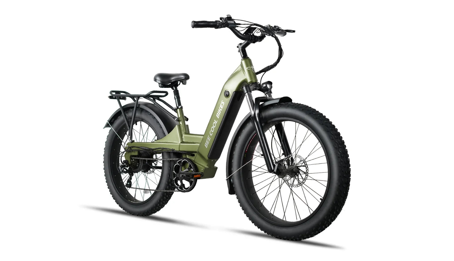 Bee Pathfinder Step-Thru Full Suspension Long Range Electric Bike