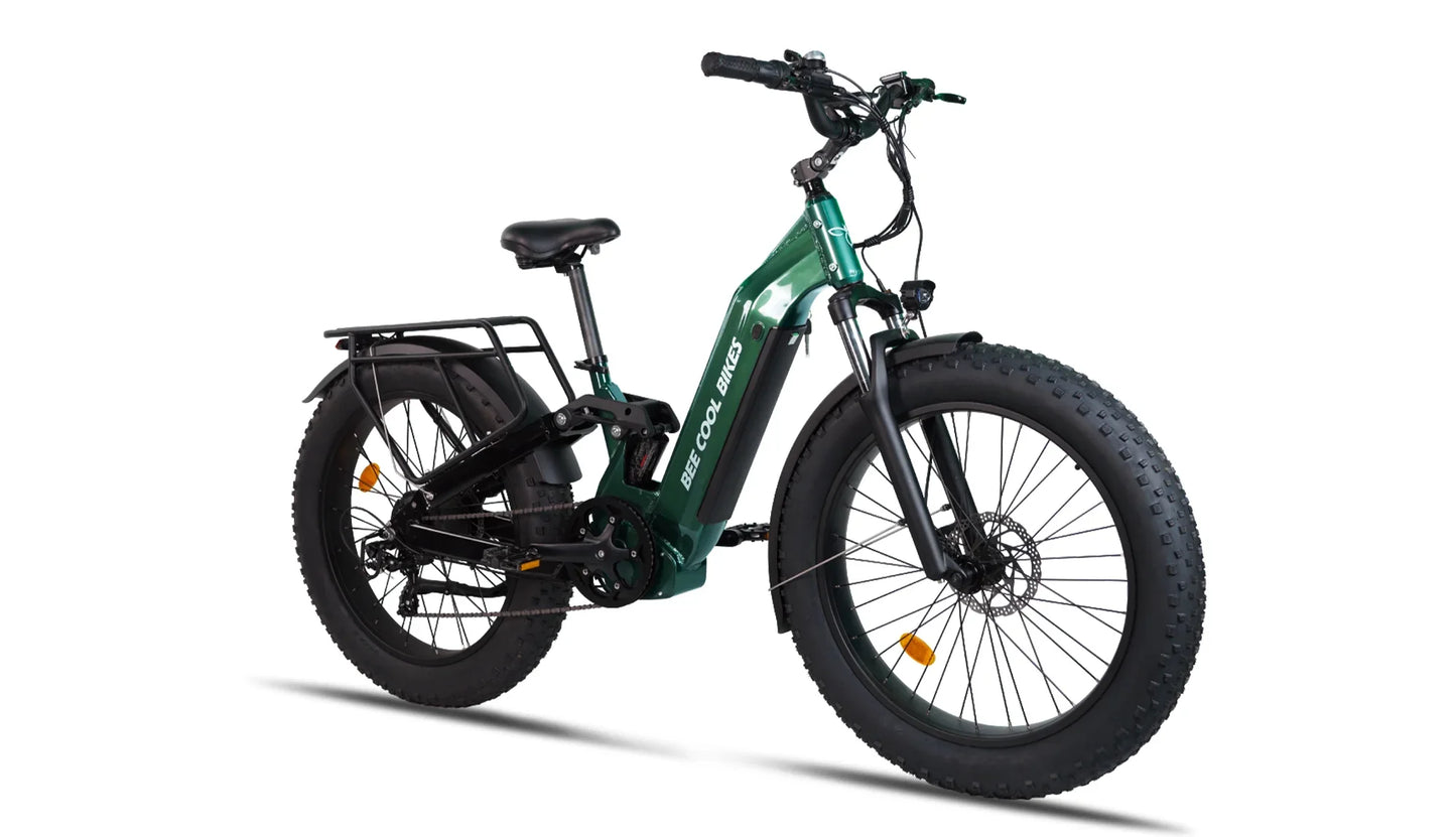 Bee Defender Step-Thru Full Suspension Step-Thru Mountain Electric Bike