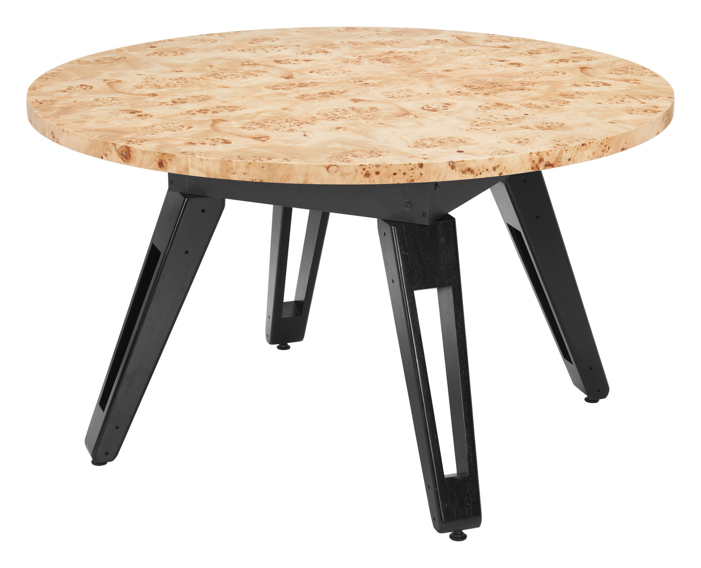 Zuo Mod Burl 2 in 1 Game Table - Poker Table and Dining Table Combo