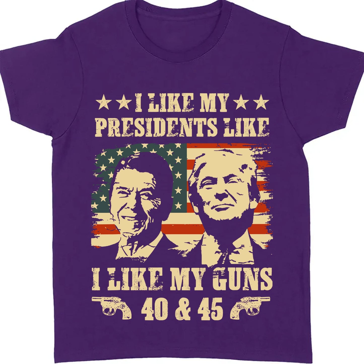 I Like My President I Like My Guns | Trump 2024 Shirt | Political Shirt | Trump Supporters Shirt Dark T1199 - GOP