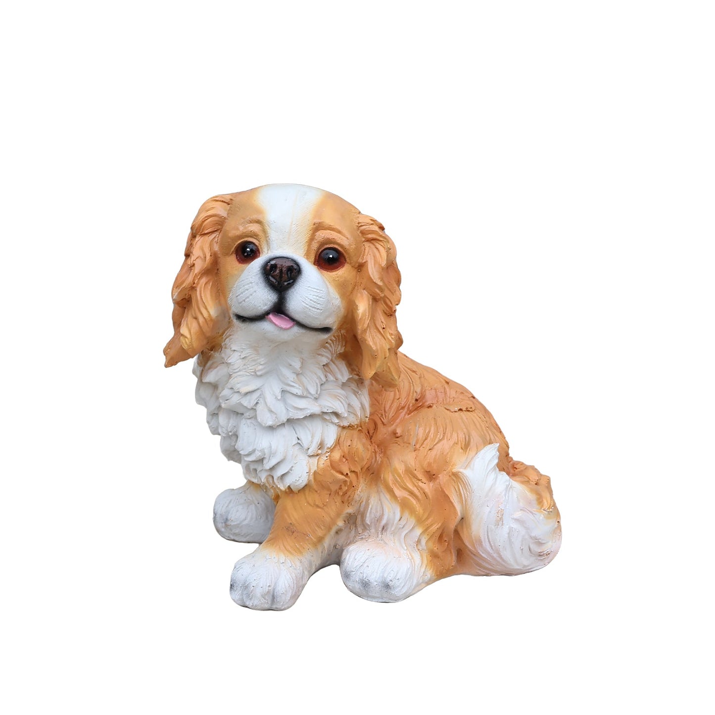 Sitting Dog Solar Lantern Planter Statue