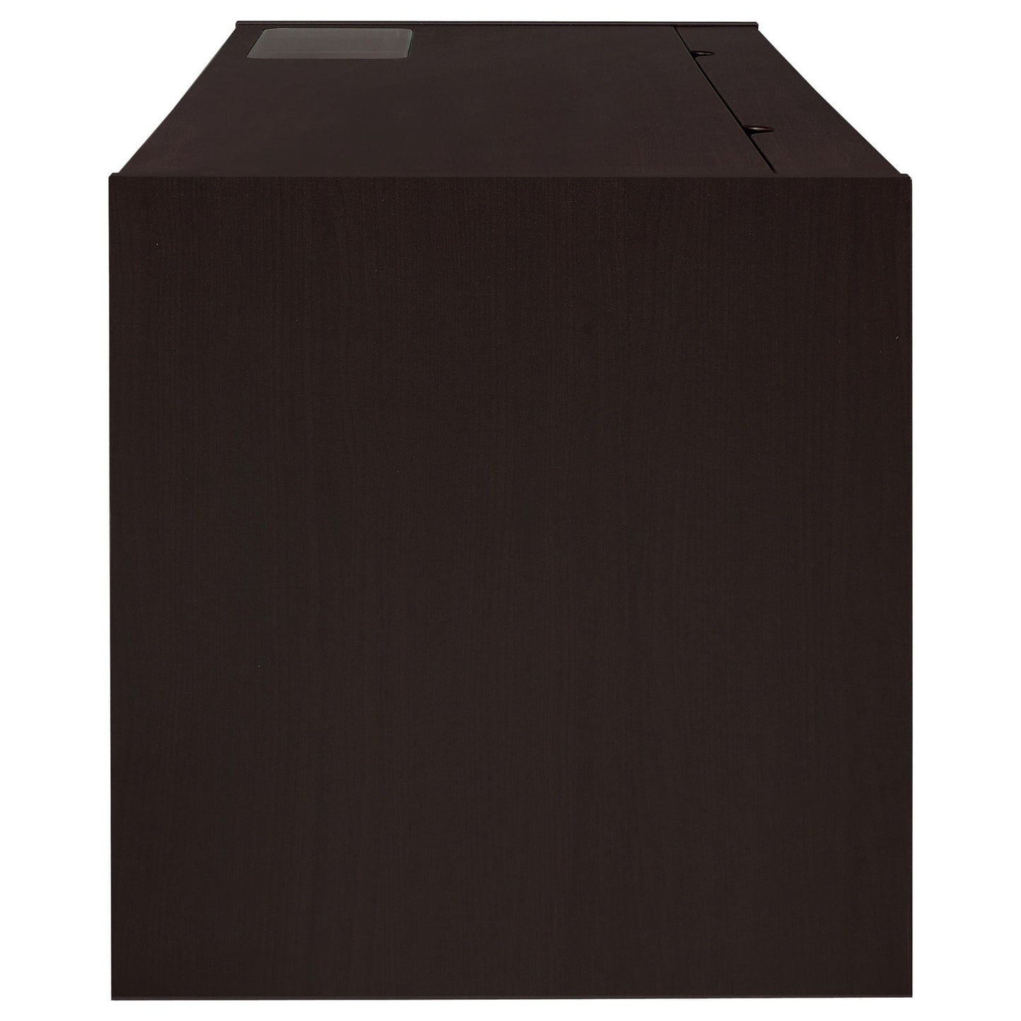 Halston - 3 Drawer Office Computer Desk With Keyboard Tray - Cappuccino