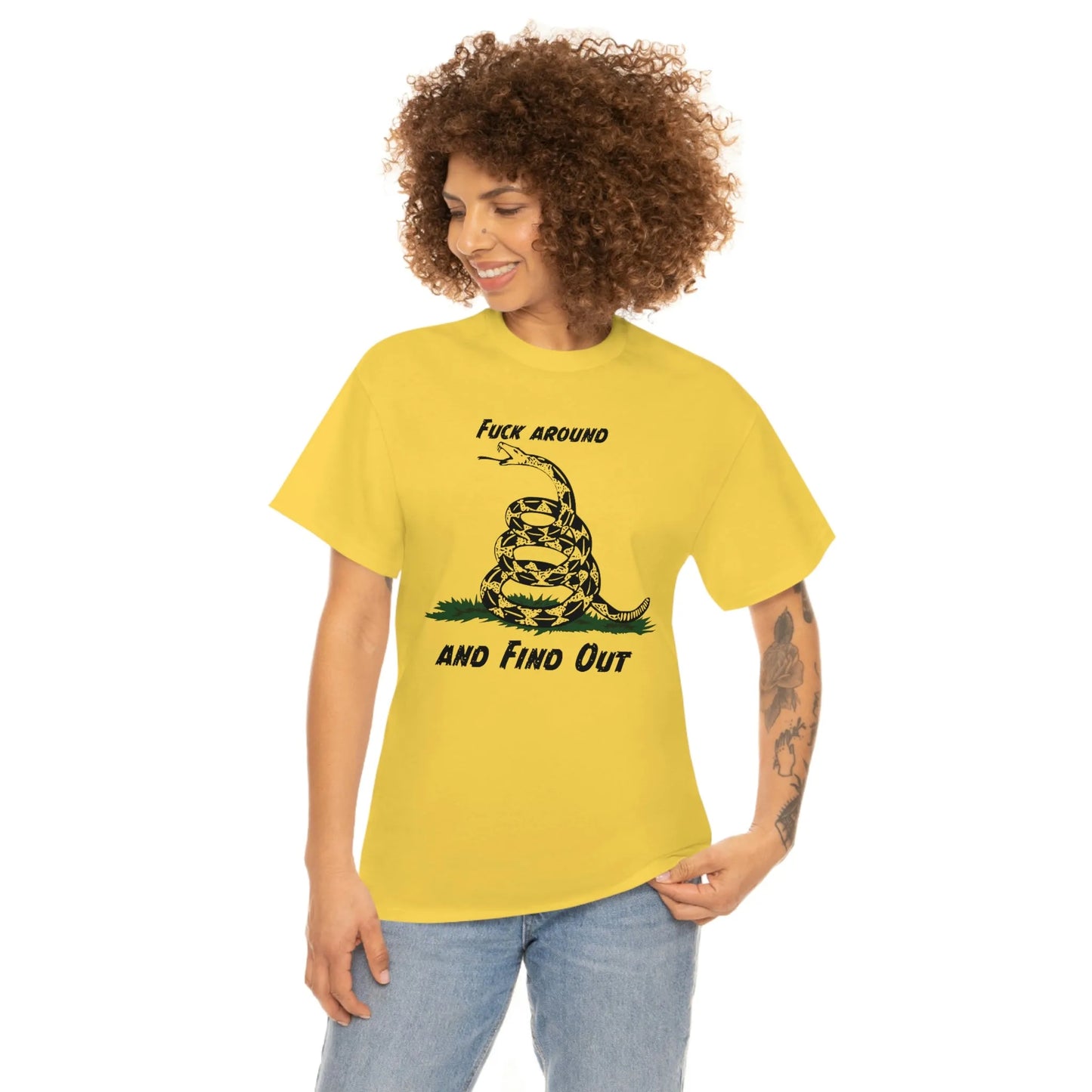 Walton & Johnson: FAFO Gadsden T-Shirt - 4LibertyShop.com