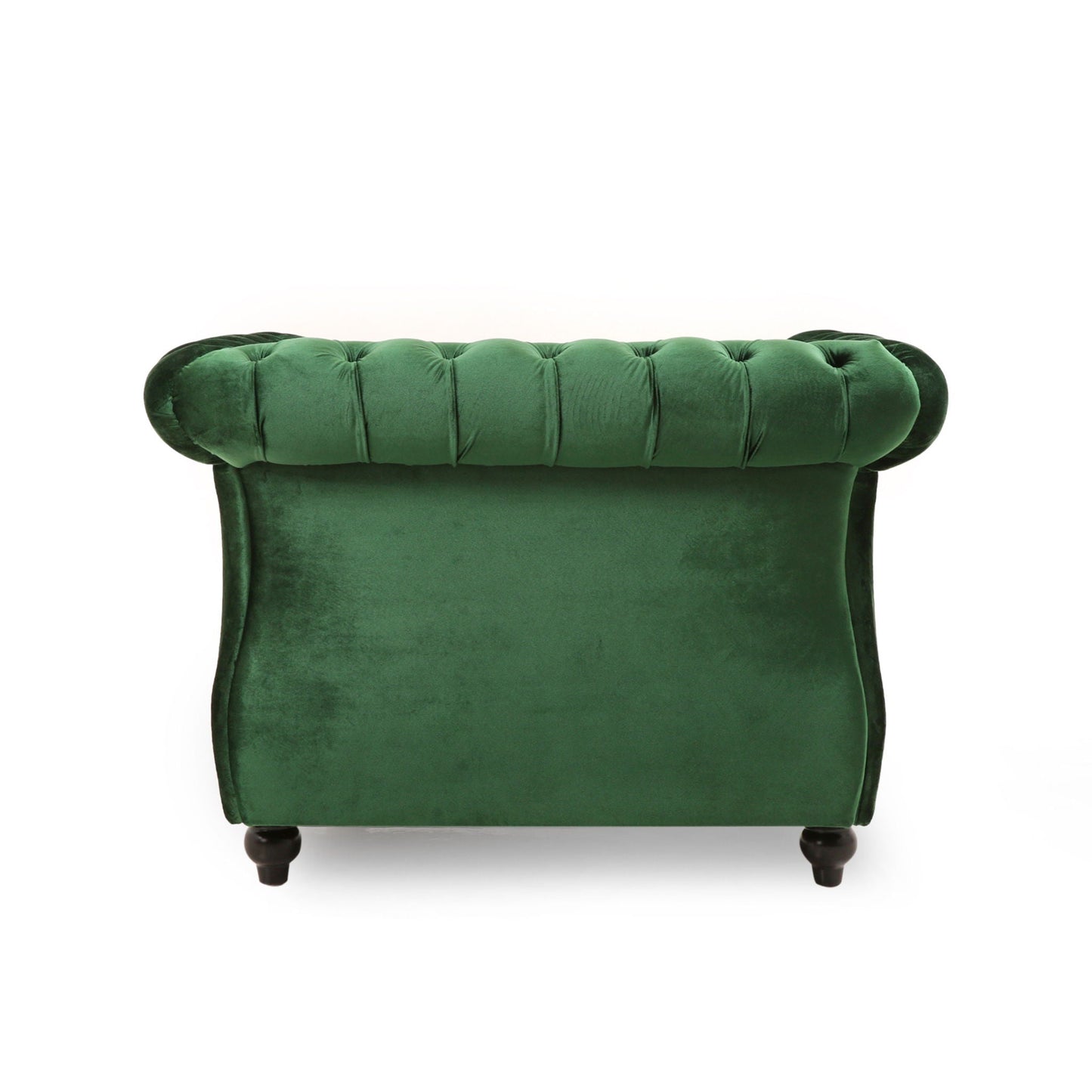 Nexuson Upholstered Chesterfield Chair With Deep Tufted And Nailhead Trim