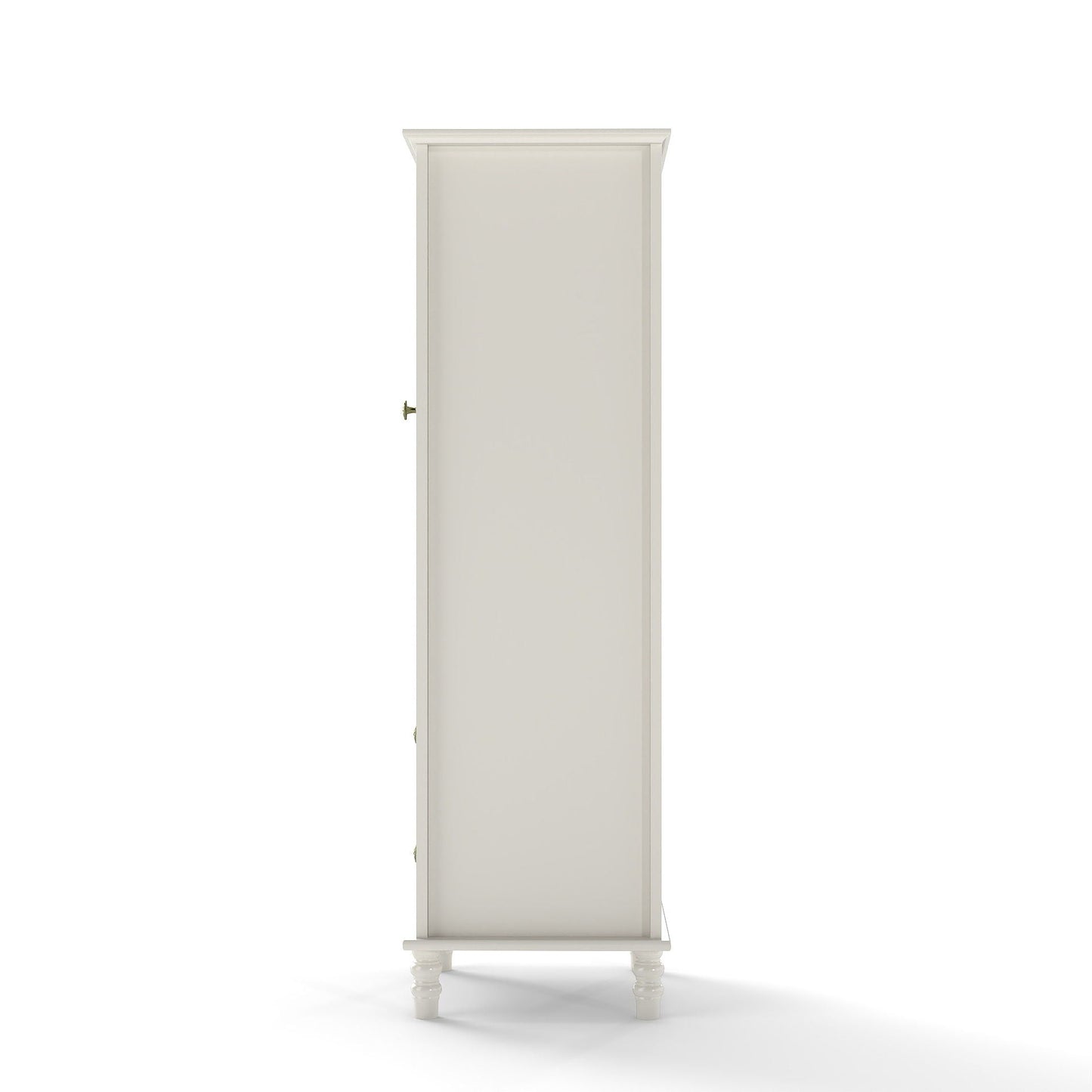 Minimalism Buffet Cabinet With Glass Doors And Double Drawer