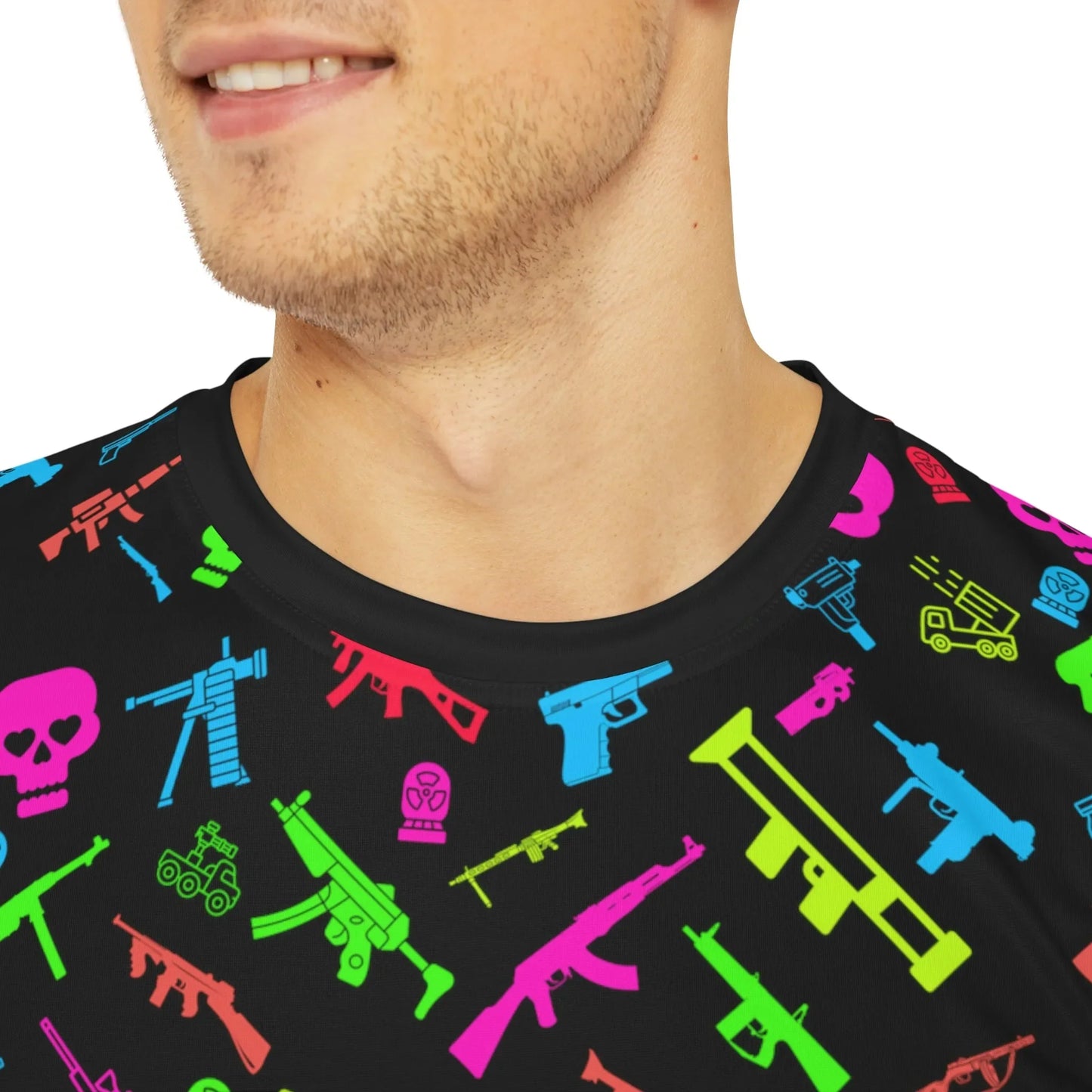 Aloha to Arms Retro Neon Firearms T-Shirt