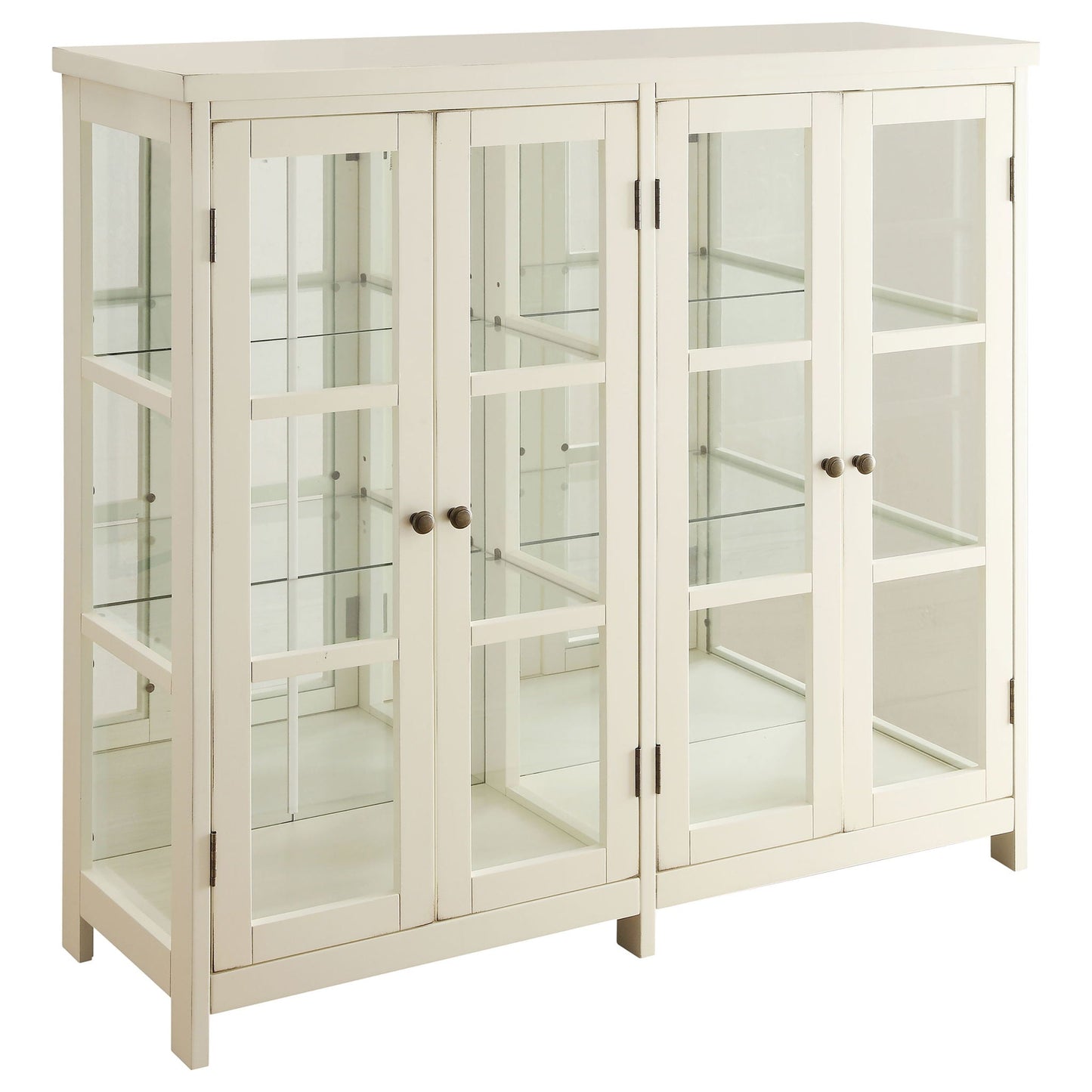 Danica - 4 Accent Storage Display Cabinet - Off White