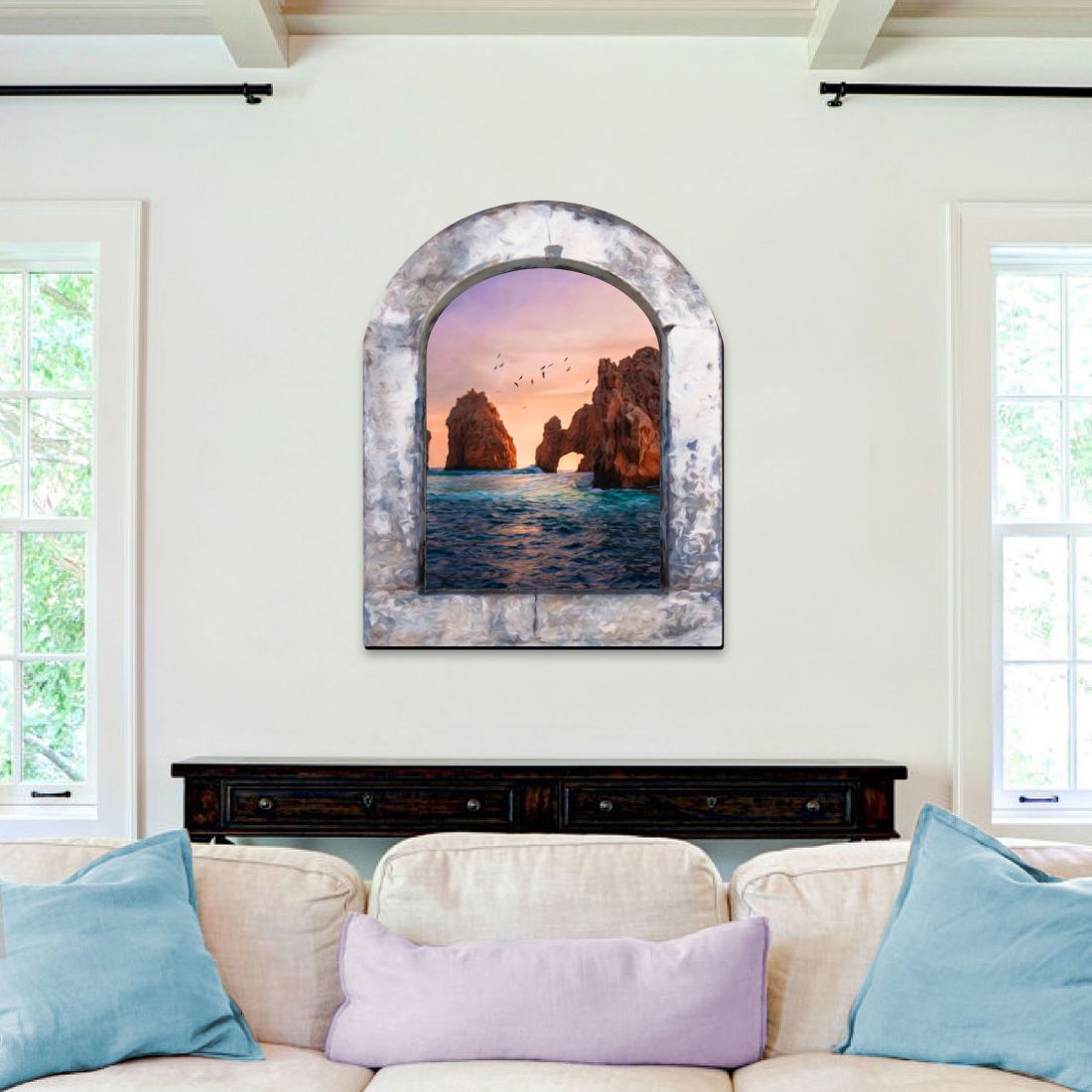 Sunset Serenity Wall Door Hanger by G. DeBrekht - Coastal Sea-Life Decor - 8491001W