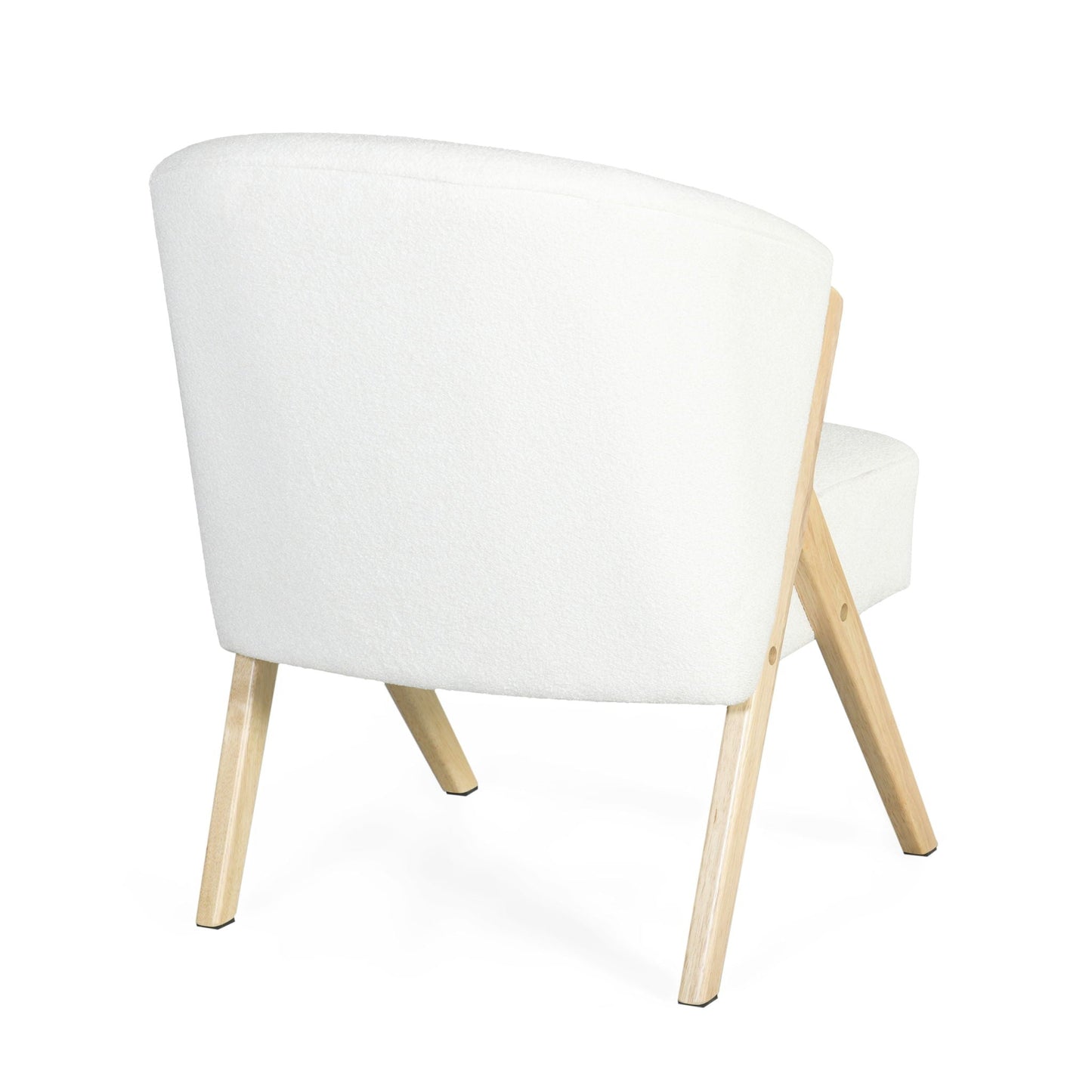 Modern Accent Chair with Polyester Upholstery and Minimalist Lounge Design