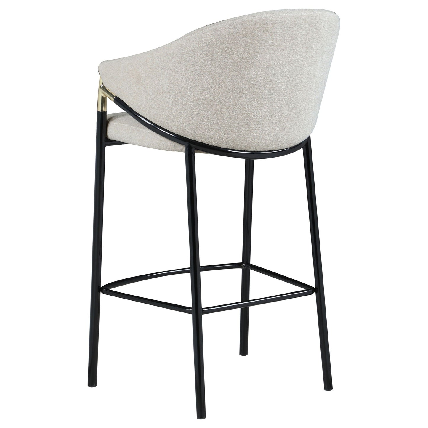 Sloped Arm Bar Stools (Set of 2) - Beige