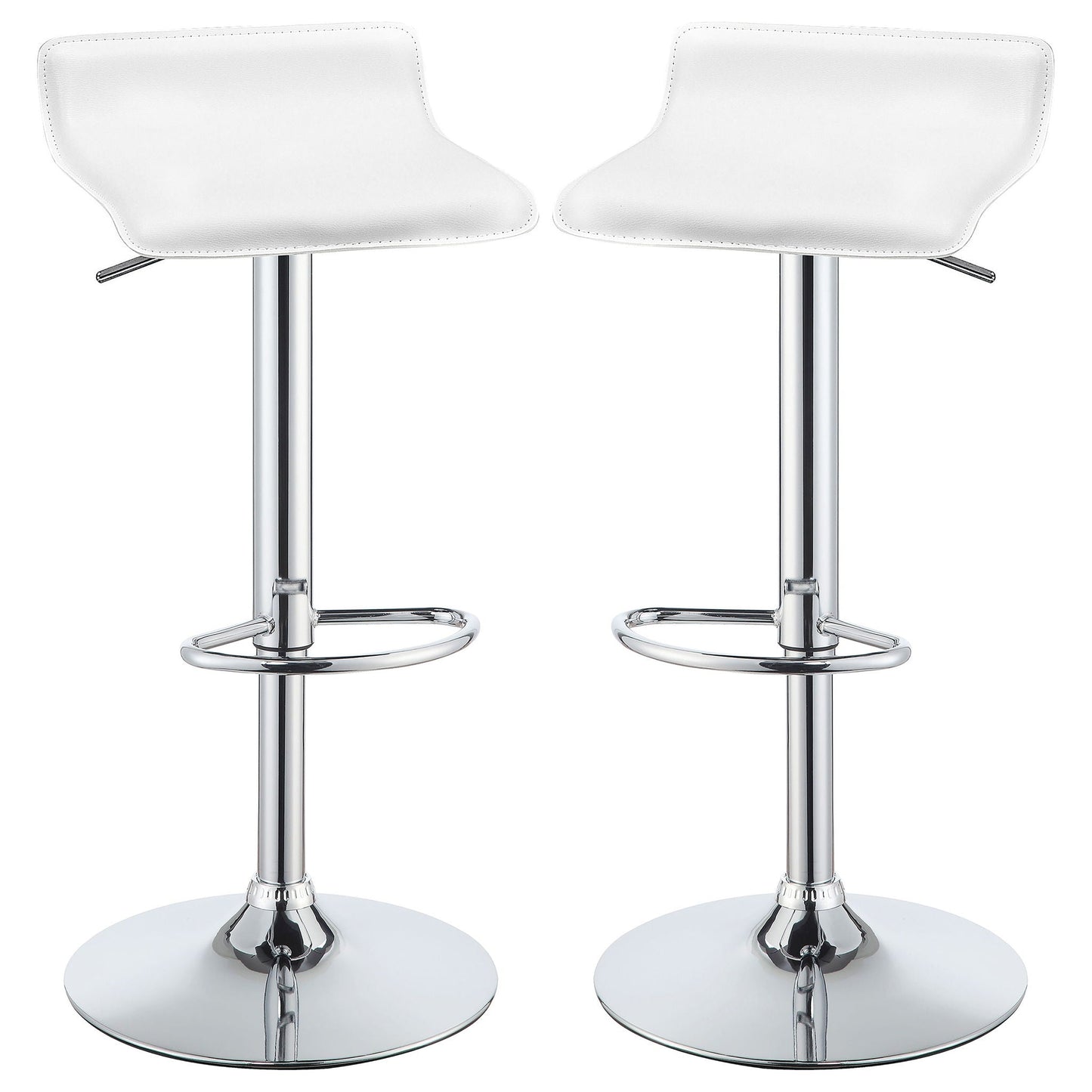 Bidwell - Adjustable Bar Stool (Set of 2) - White