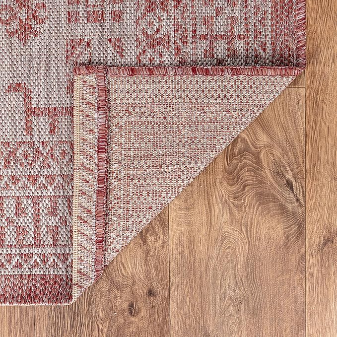 Keen Home Design Terrace Outdoor Area Rug - 9x12 Washable Indoor/Outdoor Rug for Patio, Kitchen, Balcony, Beach, Garden, Deck and Porch, Size: 8'10"x12'