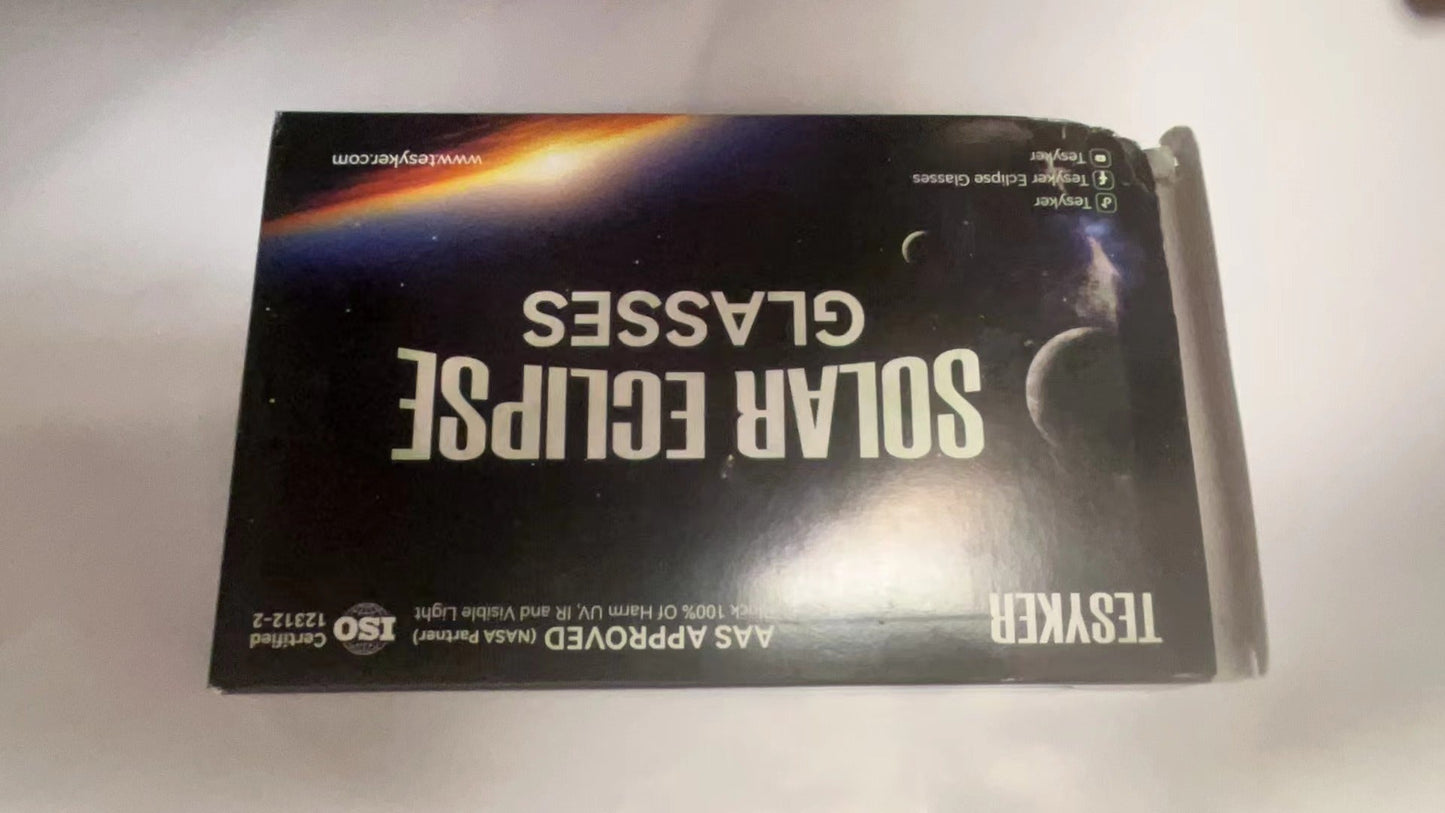 10 Pack Solar Eclipse Glasses ISO 12312-2:2015(E) & CE Certified 2015 Approved Safe Shades for Direct Solar Eclipse Viewing Dire