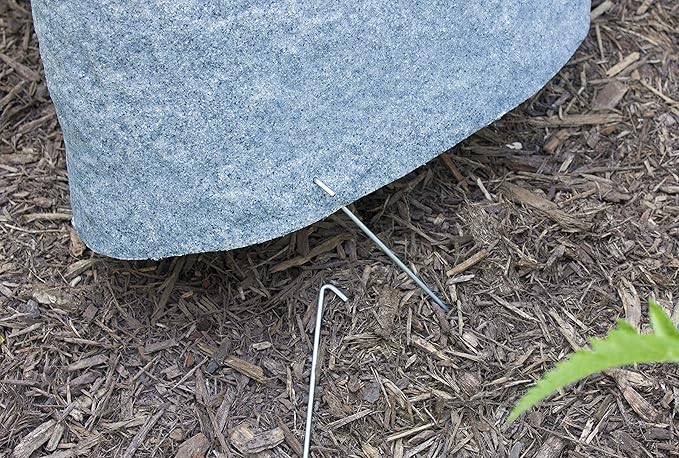Emsco Group 2235 Natural Sandstone Appearance Utility Cover – Lightweight – Easy to Install Tall Monolith Landscape Rock