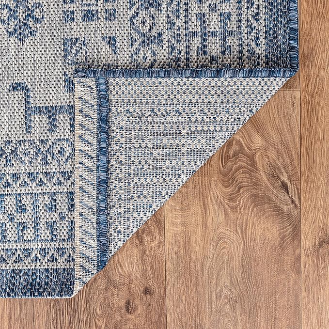 Keen Home Design Terrace Outdoor Throw Rug - 3x5 Washable Indoor/Outdoor Rug for Patio, Kitchen, Balcony, Beach, Garden, Deck and Porch, Size: 3'x5'