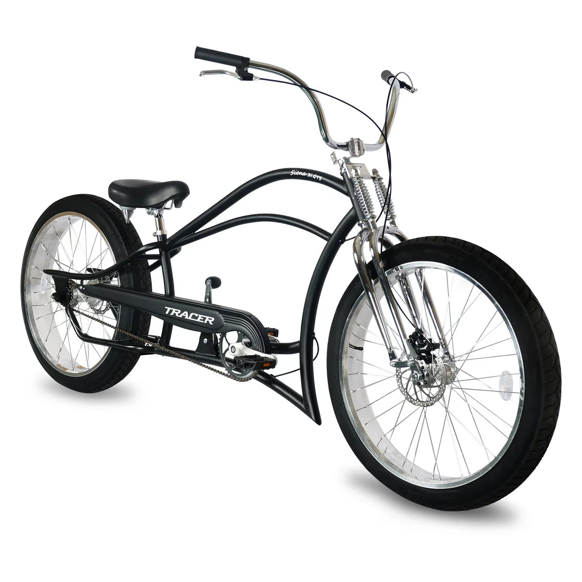 Tracer Siena GTS 3i Internal 3-Speed Classical Stretch Beach Cruiser Bike w/ Shifting Rod