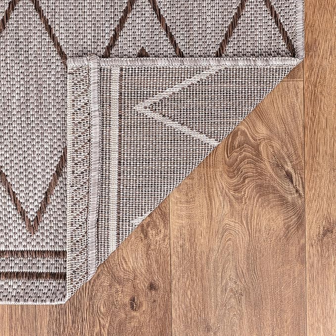 Keen Home Design Terrace Outdoor Runner Rug - 2x6 Washable Indoor/Outdoor Rug for Patio, Kitchen, Balcony, Beach, Garden, Deck and Porch, Size: 2'2"x5'7"