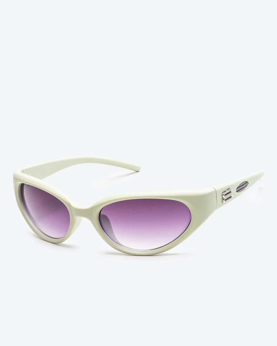 ALLURE - Black Lenses, White Frame