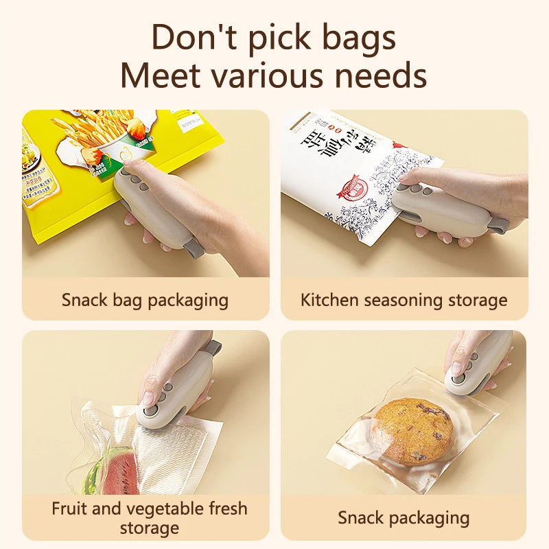 Small Monster Sealing Machine Snack Sealing Machine Mini Sealing Machine Hand Pressure Plastic Sealing Machine
