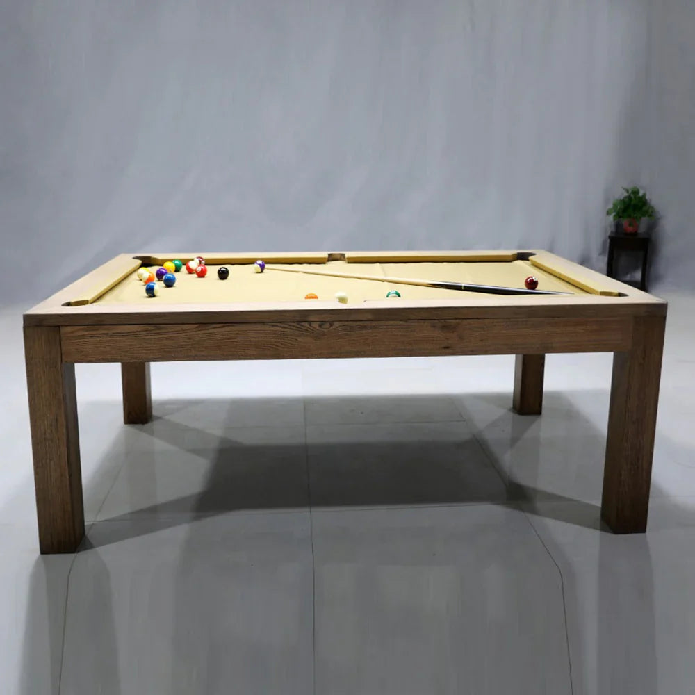 White Billiards Alpha Modern Slate Dining Top Pool Table