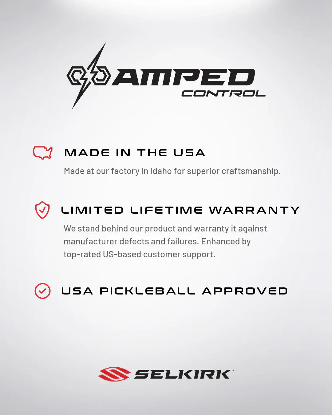 Selkirk Amped Control Invikta Pickleball Paddle