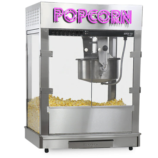 Apex 32 oz. Popcorn Machine - Stainless Steel by Paragon Concessions