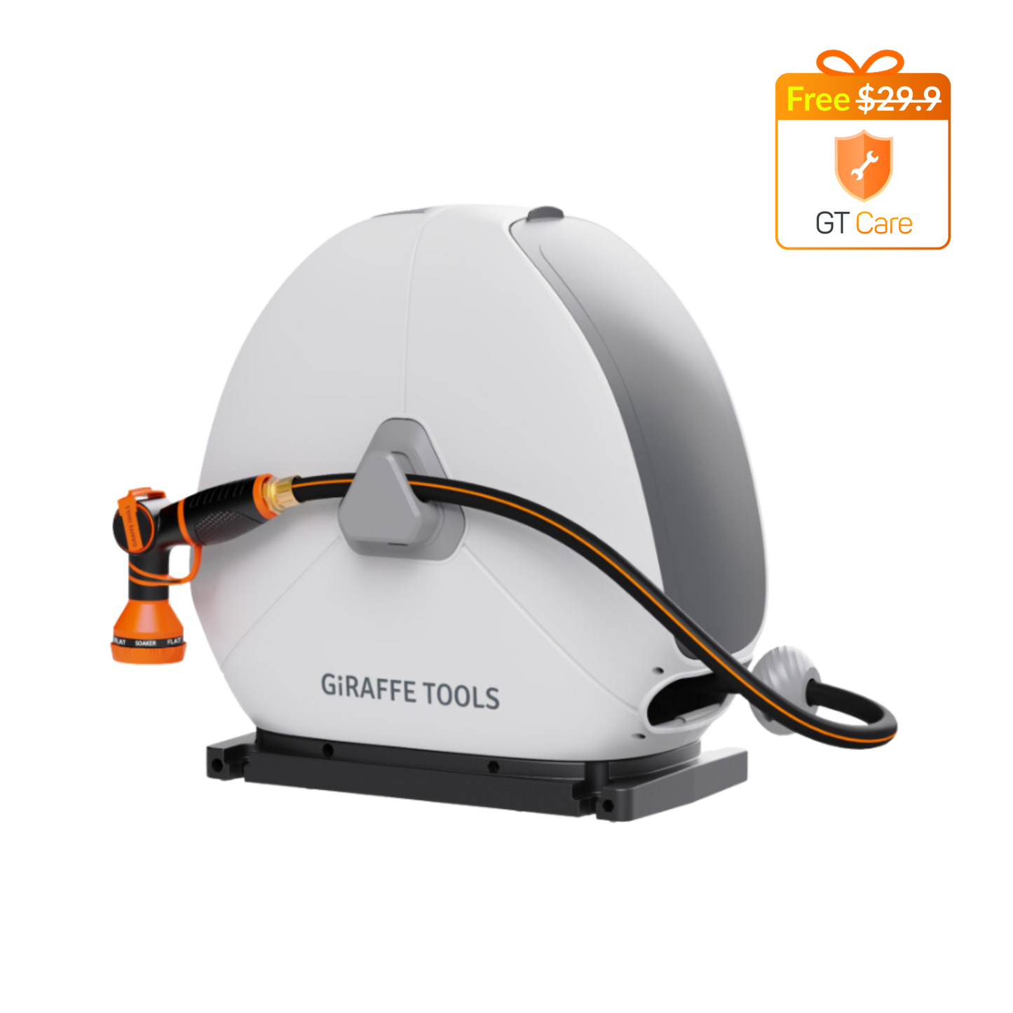 Ground-Mounted Retractable Hose Reel 82ft-130ft