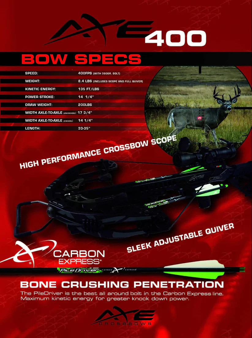 Axe 400 Crossbow Kit by Axe Crossbows